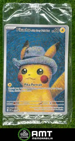Pikachu Sealed 2023-25 Pokemon x Van Gogh SV Black Star Promos - SVP EN #085 #2 - Image 1