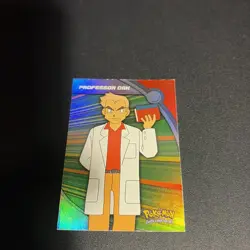 Pokemon TCG Topps Blue Logo HV12 Heroes And villains Professor Oak Holo LP - Image 1