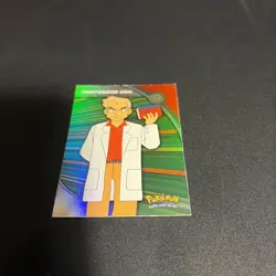 Pokemon TCG Topps Blue Logo HV12 Heroes And villains Professor Oak Holo LP - Image 2