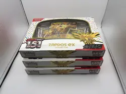 3x Pokemon TCG Zapdos ex Collection S&V 151 Factory Sealed Lot Of 3! - Image 1