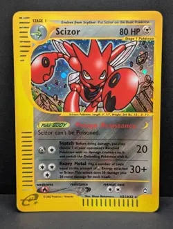 Scizor H21/H32 Aquapolis Holo Ultra Rare Pokemon TCG Nintendo e-reader LP+ - Image 1