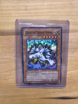 Yu-Gi-Oh! TCG Zaborg The Thunder Monarch AST-023 Super Rare 1st Edition LP Holo - Image 3
