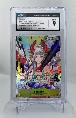 Yamato ST13-016 Promo One Piece Illustration Box Volume 2 CGC 9 Mint - Image 1