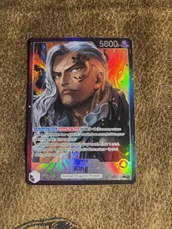 King OP08-057 Parallel Alternate Art Leader Two Legends One Piece NM English - Image 1