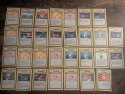 Lot Of 30 Base Set Pokemon Trainer Cards Lot 40 - Image 1