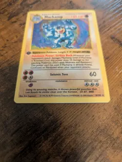 Pokemon Card - Machamp 8/102 Base Set Shadowless 1st Edition - Holo - Image 2