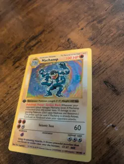 Pokemon Card - Machamp 8/102 Base Set Shadowless 1st Edition - Holo - Image 3