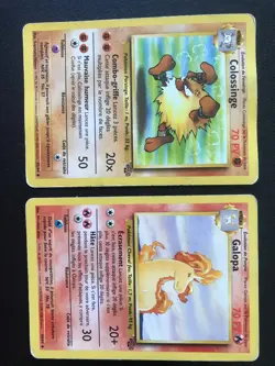 10 French Pokemon cards lot Jungle set Vileplume Gloom Primeape Rapidash Pikachu - Image 4