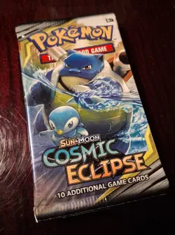 Pokemon Trading Card Game Sun & Moon Cosmic Eclipse Booster Pack 820650805899 - Image 1