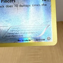 Clauncher 33/114 Steam Siege Reverse Holo Common Pokemon Card 2016 XY - Image 2