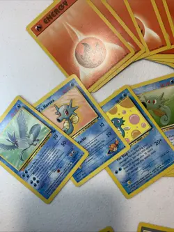 Vintage Pokemon Card Lot of 28 Vintage Cards Used Energy, Trainer Etc 1999-2000 - Image 4