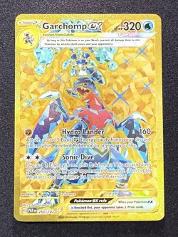 Garchomp ex 260/182 SV04: Paradox Rift Gold Hyper Rare Pokemon Card NM - Image 1