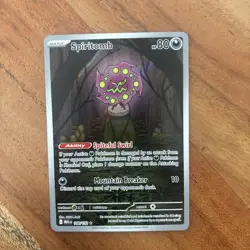 Pokemon TCG Spiritomb Mega Evolutions 148/132 Shiny Rare Holo NM Card - Image 1