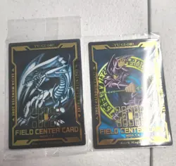 Yu-Gi-Oh Dark Magician & BLUE EYES WHITE DRAGON Field Center Card Promo Card Set - Image 1