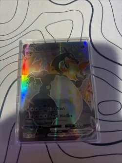Pokemon TCG Charizard VMAX Holo Ultra Rare Card SV107/SV122 Shining Fates - Image 1
