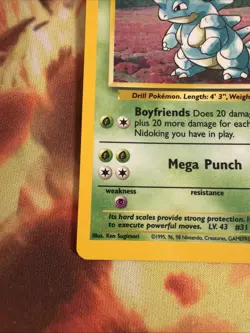 Pokemon Nidoqueen TCG Jungle Holo Card 7/64 Unlimited Holo Rare LP - Image 3