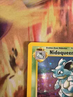 Pokemon Nidoqueen TCG Jungle Holo Card 7/64 Unlimited Holo Rare LP - Image 4