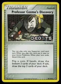 Pokemon Card - Professor Cozmo's Discovery Deoxys 90/107 Reverse Holo Stamped - Image 1