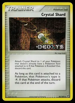 Pokemon Card - Crystal Shard Deoxys 85/107 Reverse Holo Stamped - Image 1