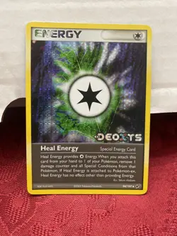 Pokemon Card Ex Deoxys Heal Energy 94/107 2005 Reverse Holo LP - Image 3