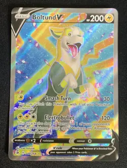Boltund V 249/264 Fusion Strike Ultra Rare Holo Pokemon TCG Card NM - Image 1