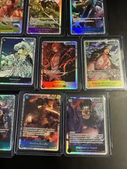 One Piece LOT 10 Cards ALL SR and ALL IN TOP LOADERS - Image 5
