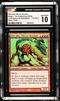 KIKI-JIKI, MIRROR BREAKER Champions of Kamigawa Foil CGC 10 MTG [Nostalgium] - Image 1