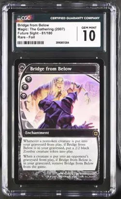 BRIDGE FROM BELOW Future Sight Foil Rare CGC 10 MTG [Nostalgium] - Image 1