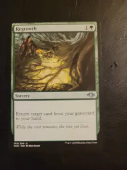 Regrowth U Modern Horizons 175 MTG Magic Green Uncommon MH1 LP - Image 1