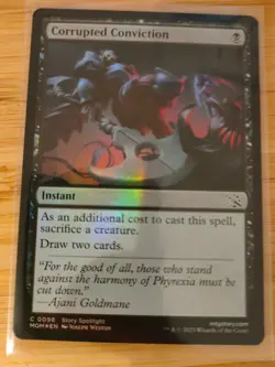 MTG Corrupted Conviction (FOIL) 0098 March of the Machine M/NM Free UK P&P - Image 1