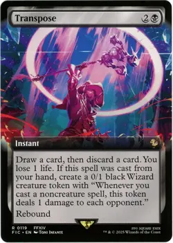 Transpose (Extended Art) 0119 - Commander: Final Fantasy - MTG - Image 1