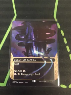 MTG Magic The Gathering Deserted Temple EOS 0011 Borderless Stellar Sights - Image 1