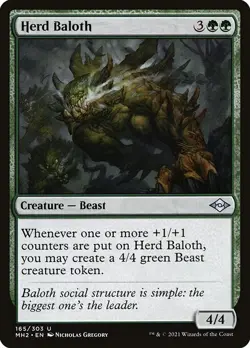 Herd Baloth x4 4x FOIL Modern Horizons 2 NM MTG - Image 1