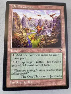 Griffin Canyon Visions Regular MTG-Never Played Near Mint-Vintage RESERVE LIST - Image 1