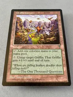 Griffin Canyon Visions Regular MTG-Never Played Near Mint-Vintage RESERVE LIST - Image 3