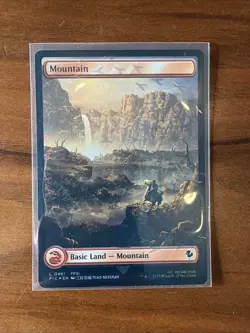 Magic: The Gathering Mountain (Chocobo Track Foil) - Commander Final Fantasy MTG - Image 1