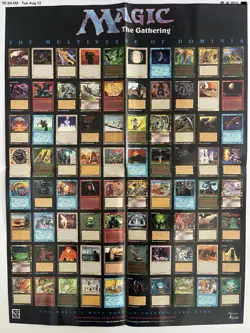 1994 Magic the Gathering Multiverse of Dominia Promo Store Display Poster NEW - Image 1