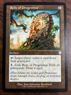 MTG - Relic of Progenitus 157 (Retro Frame) U Commander: The Brothers' War - NM - Image 1