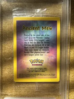 2000 POKEMON MOVIE ANCIENT MEW PROMO SEALED CELLO PACK PSA GEM MT 10 - Image 3
