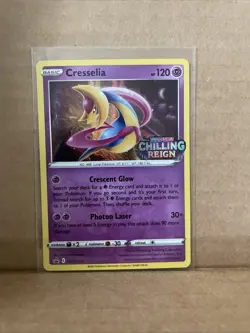 Cresselia - Prerelease - Chilling Reign SWSH114 Black Star Pokemon 0321#169 - Image 1