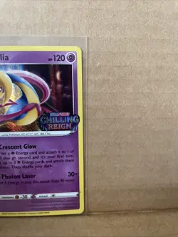 Cresselia - Prerelease - Chilling Reign SWSH114 Black Star Pokemon 0321#169 - Image 5