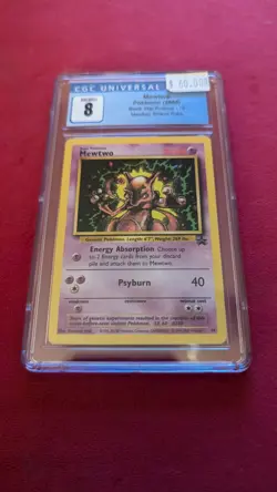 Pokemon TCG 2000 Black Star Promo WOTC Mewtwo #14 - PSA 8 NM-MT - Image 1