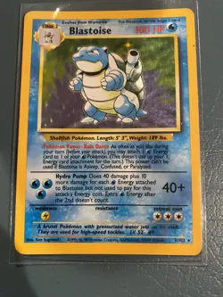 Pokemon TCG Blastoise Base Set 2/102 Holo Rare - Image 1