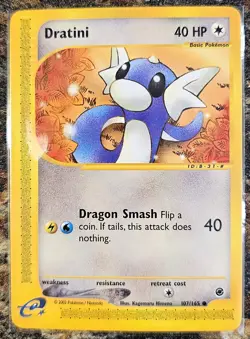 Pokemon 2002 Expedition Dratini 107 Excellent or Better - Image 1