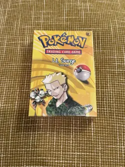 Pokemon TCG Wizards Of The Coast, Lt. Surge Theme Deck, Gym Heroes, New, Sealed - Image 1