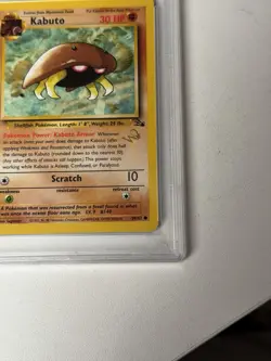 1999 Pokemon Kabuto Promo PSA 10 GEM MINT Wizards Gold W Stamp POP 64 Rare - Image 2