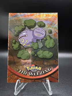 2000 Topps Pokemon TV Animation Series 2 Foil Weezing #110 - Image 1