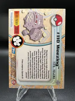 2000 Topps Pokemon TV Animation Series 2 Foil Weezing #110 - Image 2