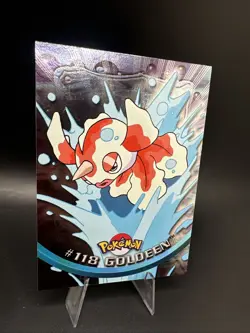 2000 Topps Pokemon TV Animation Edition Series 3 Holo Foil #118 Goldeen - Image 2