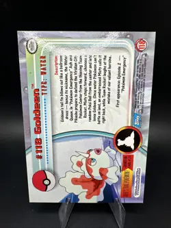 2000 Topps Pokemon TV Animation Edition Series 3 Holo Foil #118 Goldeen - Image 3